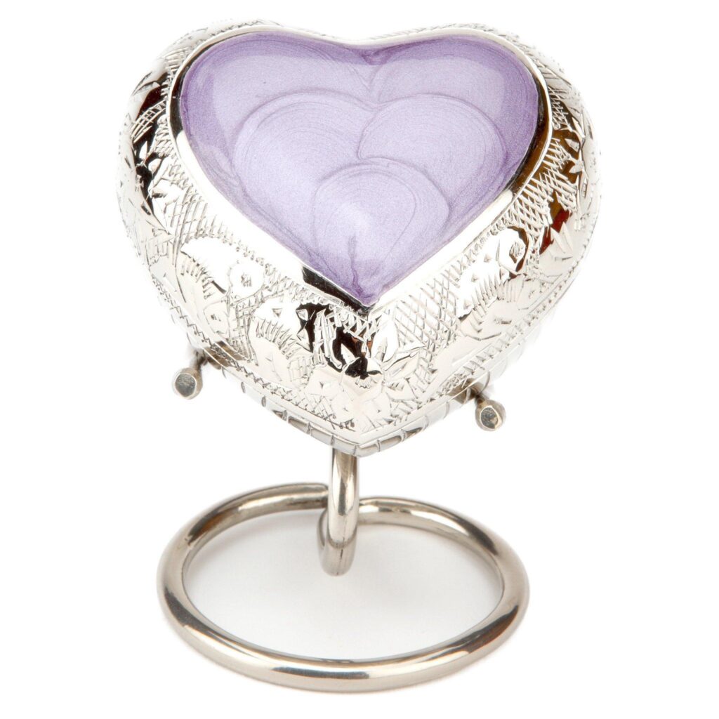 Purple Heart Cremation Ashes Keepsake Mini Urn SFS Memorials